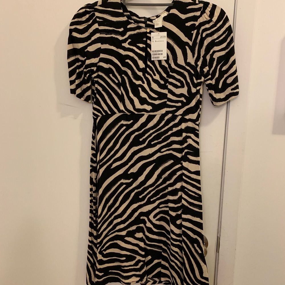 NWT zebra printed dress